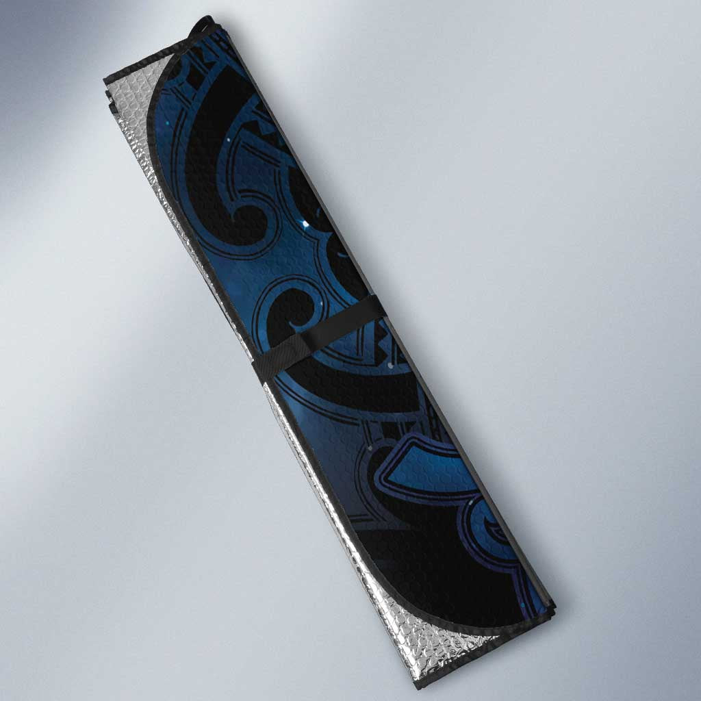 Maori Matariki Hei Matau Auto Sun Shade Maori Kowhaiwhai Pattern Galaxy LT01 - Polynesian Pride