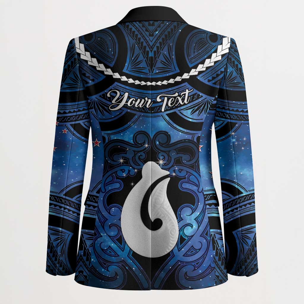 Personalized Maori Matariki Hei Matau Blazer Maori Kowhaiwhai Pattern Galaxy LT01 - Polynesian Pride