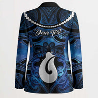 Personalized Maori Matariki Hei Matau Blazer Maori Kowhaiwhai Pattern Galaxy LT01 - Polynesian Pride