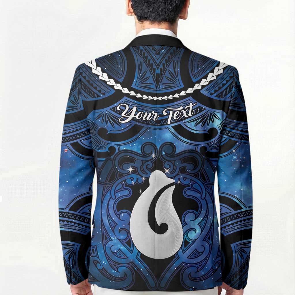 Personalized Maori Matariki Hei Matau Blazer Maori Kowhaiwhai Pattern Galaxy LT01 - Polynesian Pride