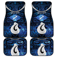Personalized Maori Matariki Hei Matau Car Mats Maori Kowhaiwhai Pattern Galaxy LT01 - Polynesian Pride