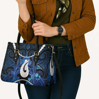 Maori Matariki Hei Matau Leather Bag Maori Kowhaiwhai Pattern Galaxy LT01 - Polynesian Pride