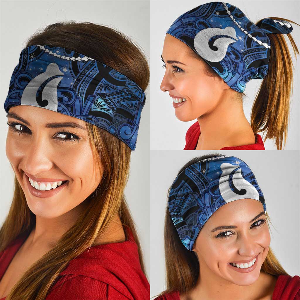 Maori Matariki Hei Matau Neck Gaiter Maori Kowhaiwhai Pattern Galaxy LT01 - Polynesian Pride