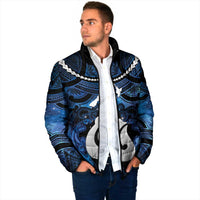 Personalized Maori Matariki Hei Matau Padded Jacket Maori Kowhaiwhai Pattern Galaxy LT01 - Polynesian Pride