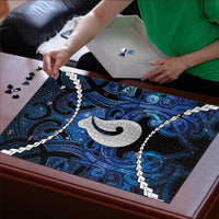 Maori Matariki Hei Matau Puzzle Maori Kowhaiwhai Pattern Galaxy LT01 - Polynesian Pride