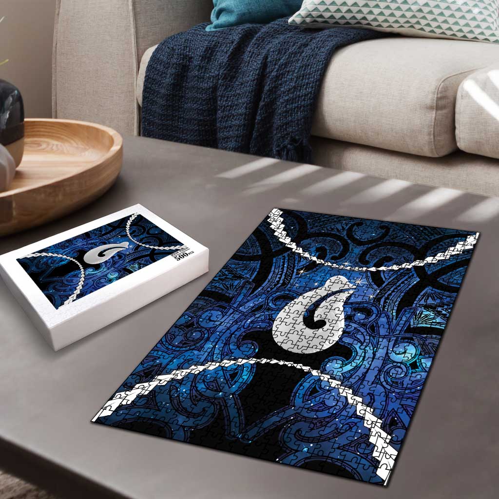 Maori Matariki Hei Matau Puzzle Maori Kowhaiwhai Pattern Galaxy LT01 - Polynesian Pride