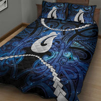 Maori Matariki Hei Matau Quilt Bed Set Maori Kowhaiwhai Pattern Galaxy LT01 - Polynesian Pride
