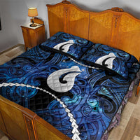 Maori Matariki Hei Matau Quilt Bed Set Maori Kowhaiwhai Pattern Galaxy LT01 - Polynesian Pride