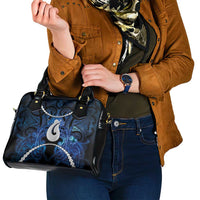 Maori Matariki Hei Matau Shoulder Handbag Maori Kowhaiwhai Pattern Galaxy LT01 - Polynesian Pride