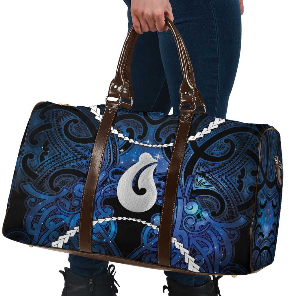 Maori Matariki Hei Matau Travel Bag Maori Kowhaiwhai Pattern Galaxy LT01 - Polynesian Pride