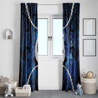 Maori Matariki Hei Matau Window Curtain Maori Kowhaiwhai Pattern Galaxy LT01 - Polynesian Pride
