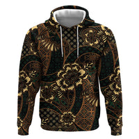 Indonesian Batik Pattern Vintage Brown Hoodie LT01 Pullover Hoodie Brown - Polynesian Pride