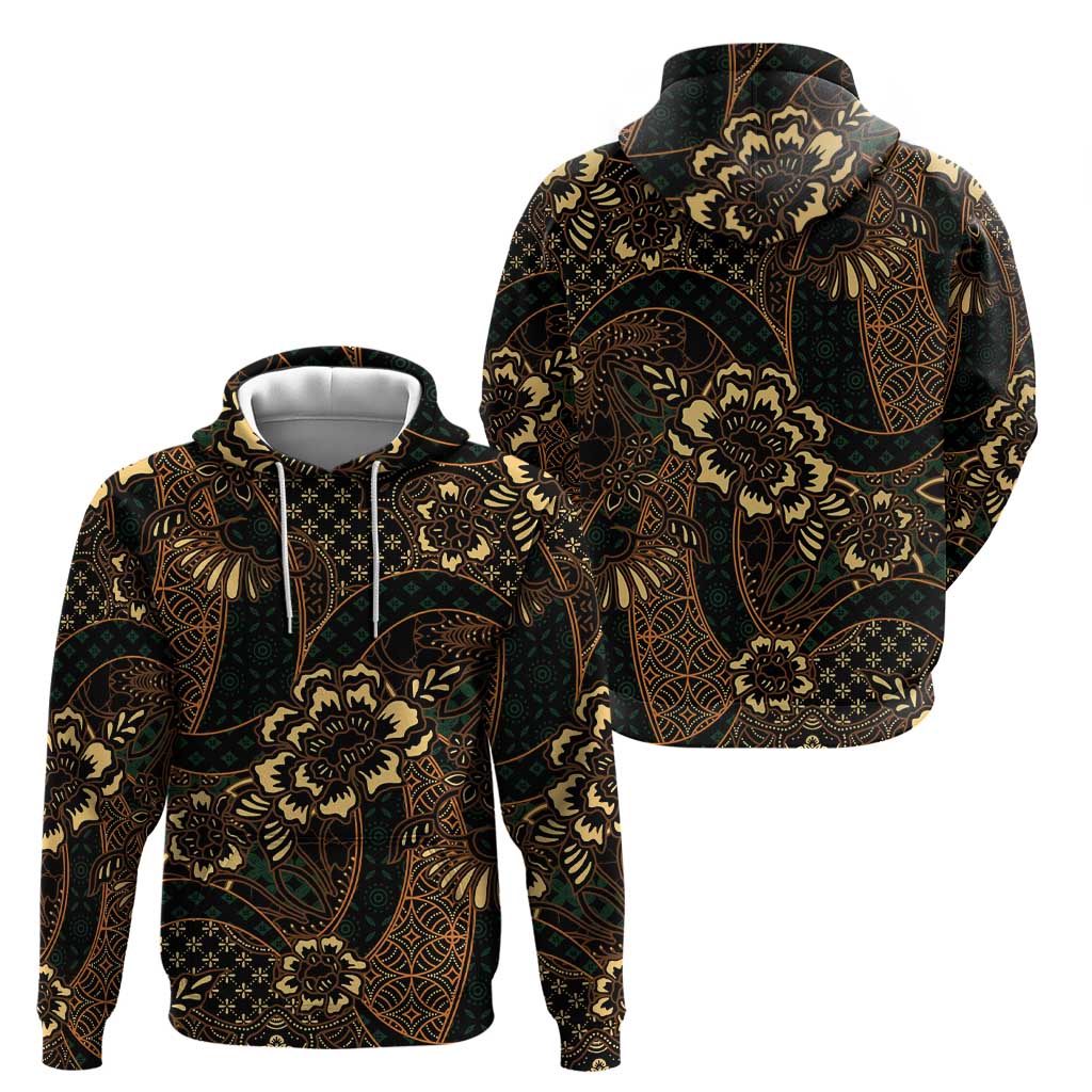 Indonesian Batik Pattern Vintage Brown Hoodie LT01 - Polynesian Pride