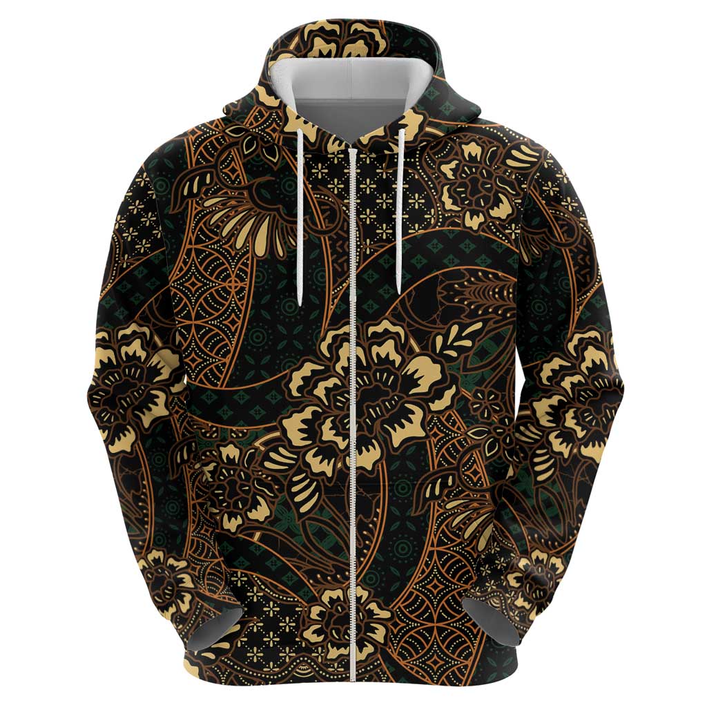 Indonesian Batik Pattern Vintage Brown Hoodie LT01 - Polynesian Pride