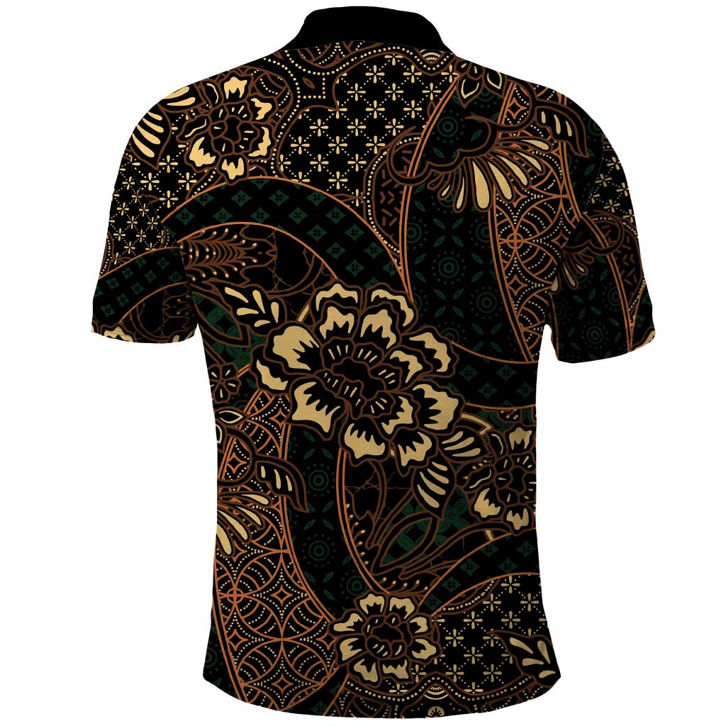 Indonesian Batik Pattern Vintage Brown Polo Shirt LT01 - Polynesian Pride