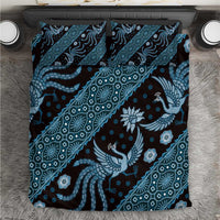 Indonesia Batik Pattern Bedding Set Blue Version LT01 Blue - Polynesian Pride