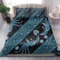 Indonesia Batik Pattern Bedding Set Blue Version LT01 - Polynesian Pride