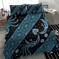 Indonesia Batik Pattern Bedding Set Blue Version LT01 - Polynesian Pride