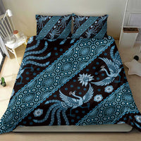 Indonesia Batik Pattern Bedding Set Blue Version LT01 - Polynesian Pride