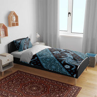 Indonesia Batik Pattern Bedding Set Blue Version LT01 - Polynesian Pride