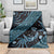 Indonesia Batik Pattern Blanket Blue Version