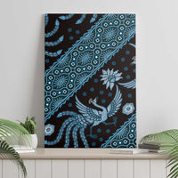 Indonesia Batik Pattern Canvas Wall Art Blue Version LT01 - Polynesian Pride