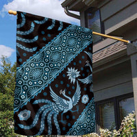 Indonesia Batik Pattern Garden Flag Blue Version LT01 - Polynesian Pride