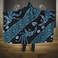 Indonesia Batik Pattern Hooded Blanket Blue Version LT01 - Polynesian Pride