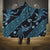 Indonesia Batik Pattern Hooded Blanket Blue Version