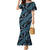 Indonesia Batik Pattern Mermaid Dress Blue Version