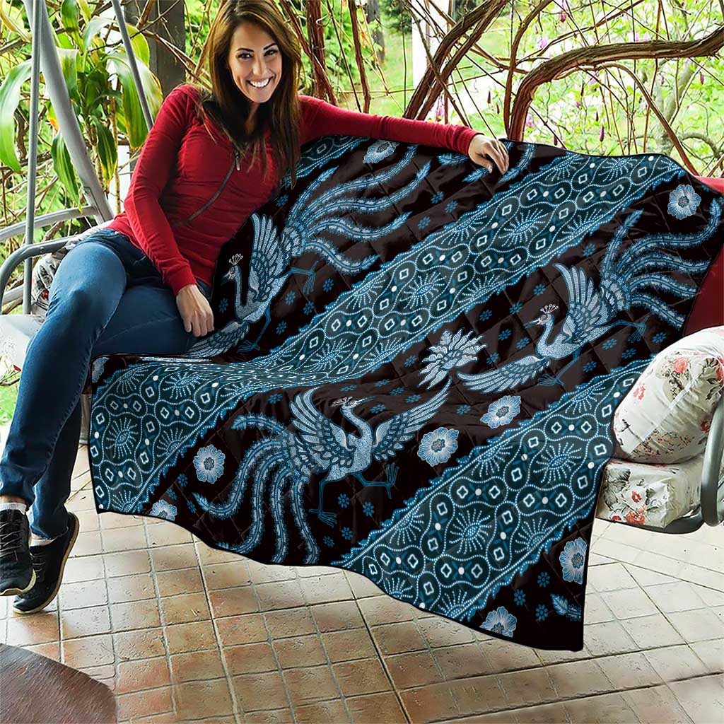 Indonesia Batik Pattern Quilt Blue Version LT01 - Polynesian Pride
