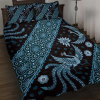 Indonesia Batik Pattern Quilt Bed Set Blue Version LT01 Blue - Polynesian Pride