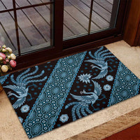 Indonesia Batik Pattern Rubber Doormat Blue Version LT01 - Polynesian Pride