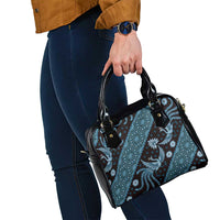Indonesia Batik Pattern Shoulder Handbag Blue Version LT01 - Polynesian Pride