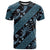 Indonesia Batik Pattern T Shirt Blue Version