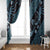 Indonesia Batik Pattern Window Curtain Blue Version