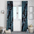 Indonesia Batik Pattern Window Curtain Blue Version