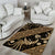 Indonesia Batik Pattern Area Rug Gold Version