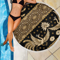 Indonesia Batik Pattern Beach Blanket Gold Version LT01 - Polynesian Pride