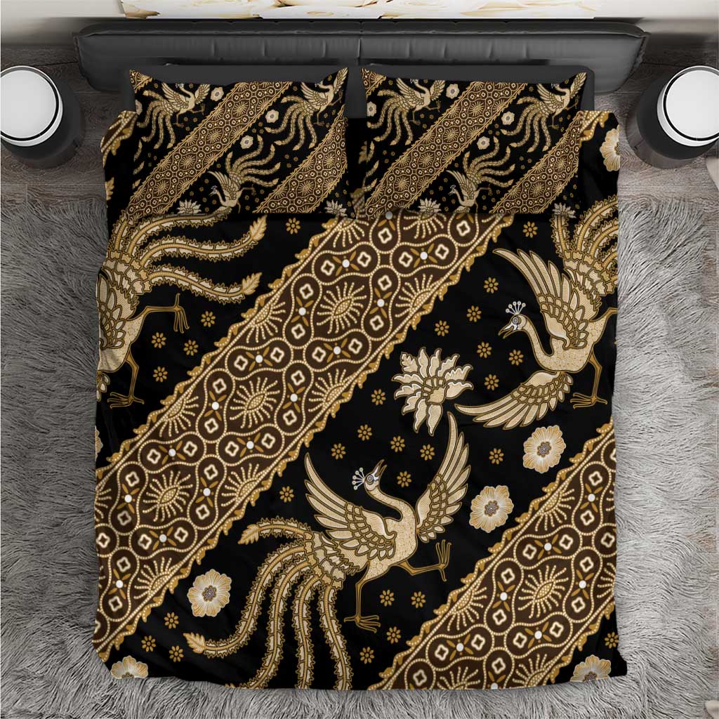 Indonesia Batik Pattern Bedding Set Gold Version LT01 Gold - Polynesian Pride