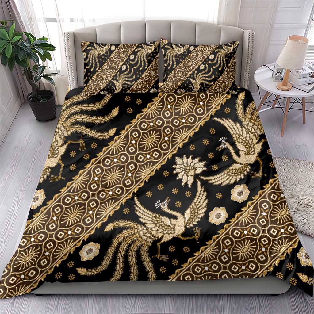 Indonesia Batik Pattern Bedding Set Gold Version LT01 - Polynesian Pride