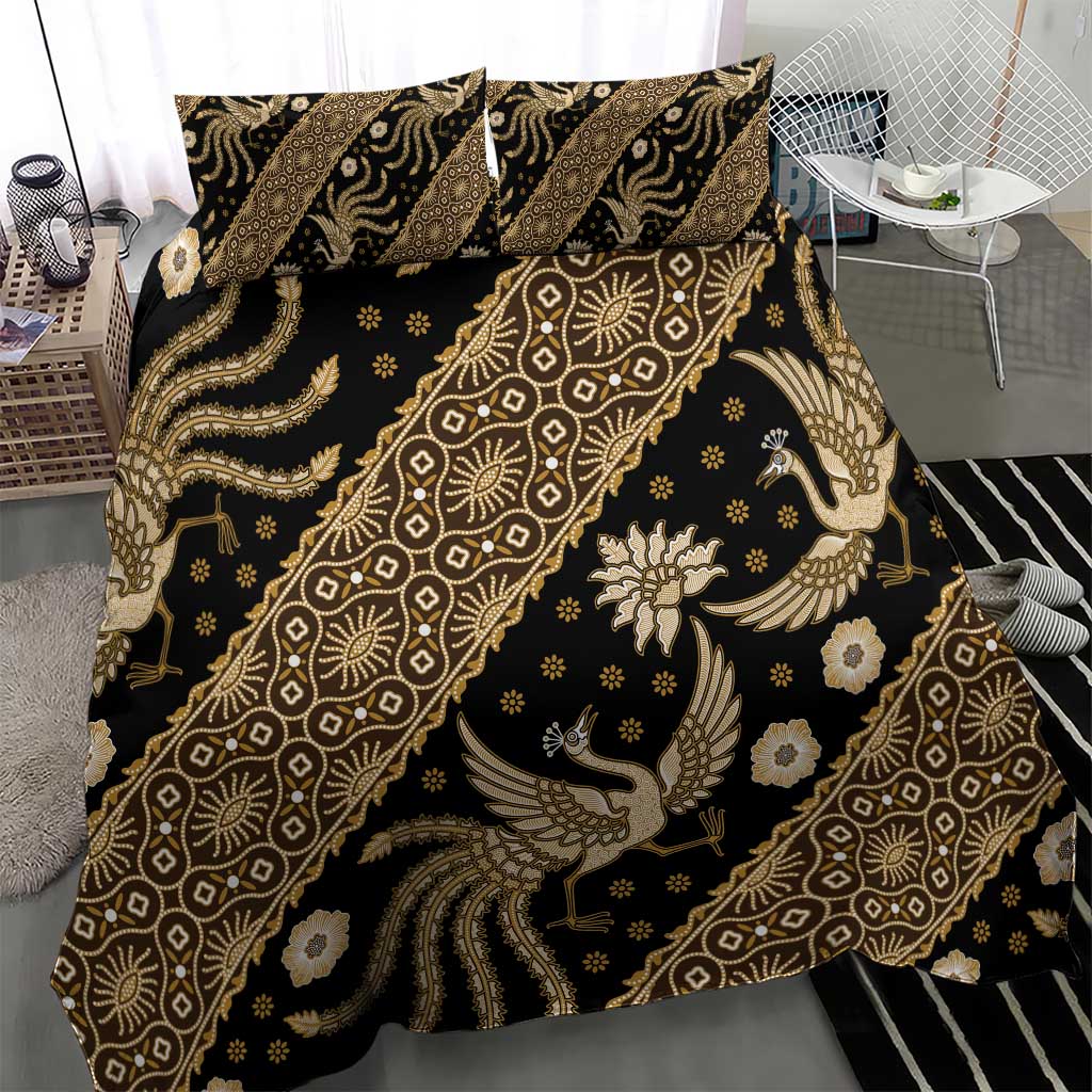 Indonesia Batik Pattern Bedding Set Gold Version LT01 - Polynesian Pride