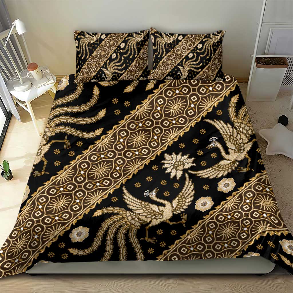 Indonesia Batik Pattern Bedding Set Gold Version LT01 - Polynesian Pride