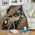 Indonesia Batik Pattern Blanket Gold Version