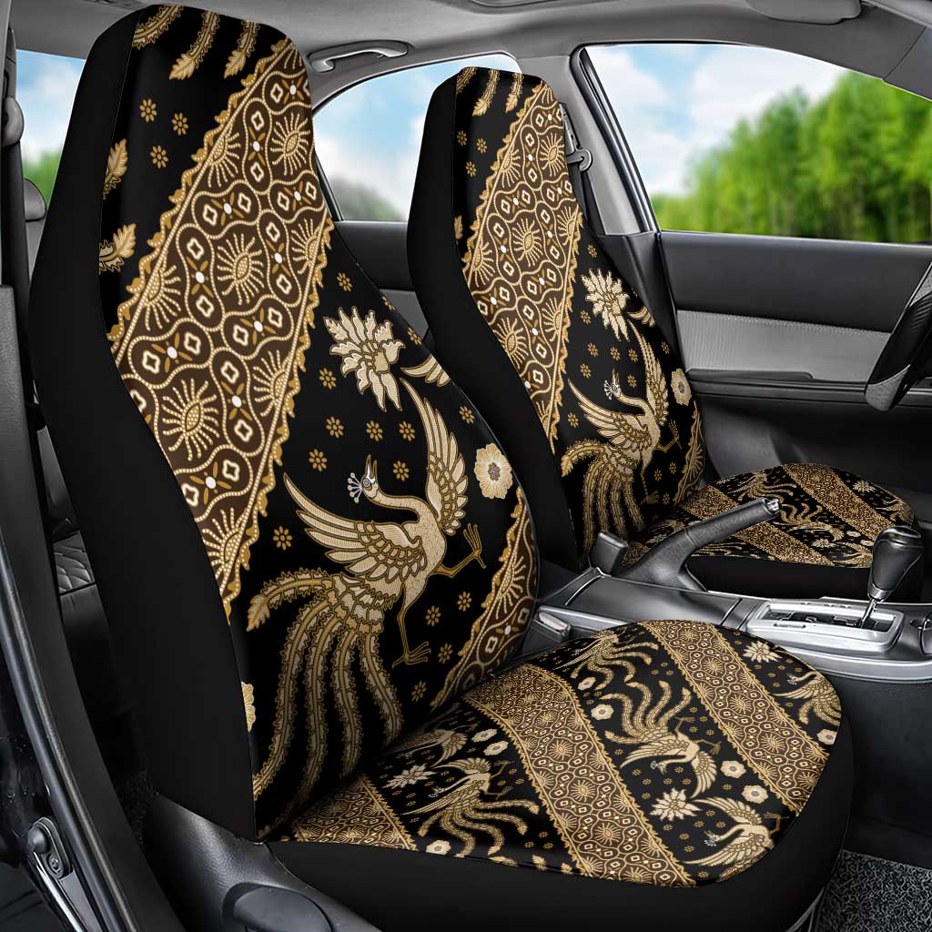 Indonesia Batik Pattern Car Seat Cover Gold Version LT01 - Polynesian Pride