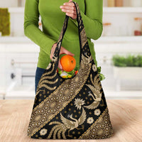 Indonesia Batik Pattern Grocery Bag Gold Version LT01 - Polynesian Pride