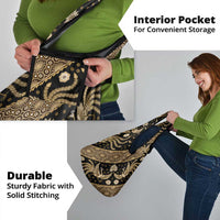 Indonesia Batik Pattern Grocery Bag Gold Version LT01 - Polynesian Pride