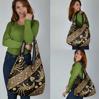 Indonesia Batik Pattern Grocery Bag Gold Version LT01 - Polynesian Pride