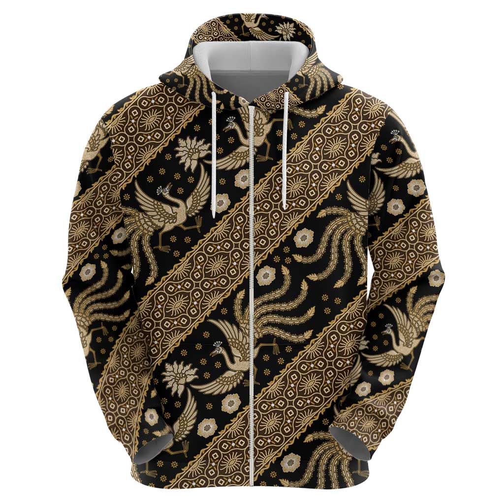 Indonesia Batik Pattern Hoodie Gold Version LT01 - Polynesian Pride