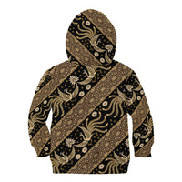 Indonesia Batik Pattern Kid Hoodie Gold Version LT01 - Polynesian Pride